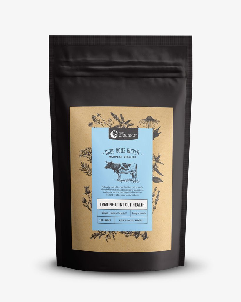 Beef Bone Broth Grass Fed 1kg 